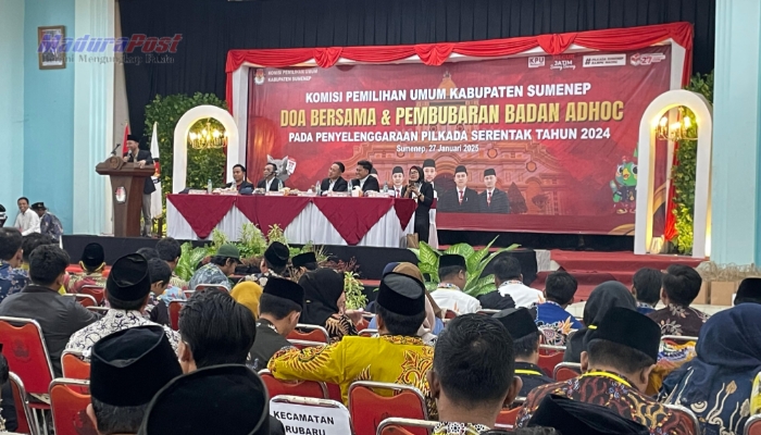 Doa Bersama dan Penghargaan, KPU Sumenep Akhiri Tugas Adhoc Pilkada 2024