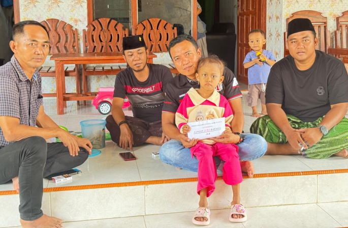 Komunitas JLB Sumbangan Bantu Adik Sulfa, Bocah 6 Tahun Mengidap Penyakit Tumor