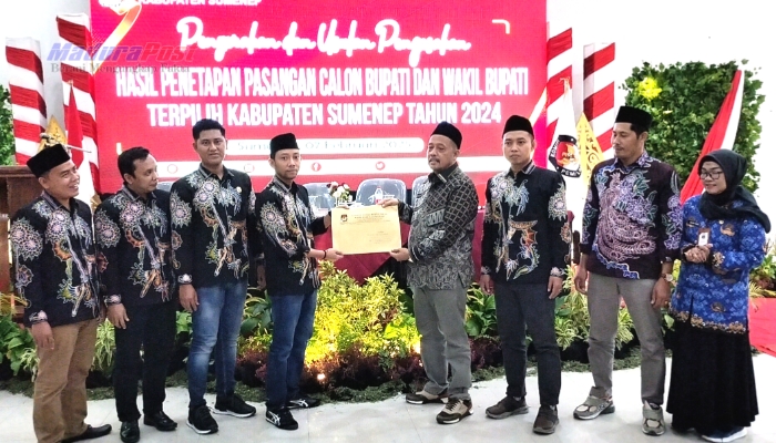 KPU Serahkan SK Penetapan Pilkada Sumenep ke DPRD