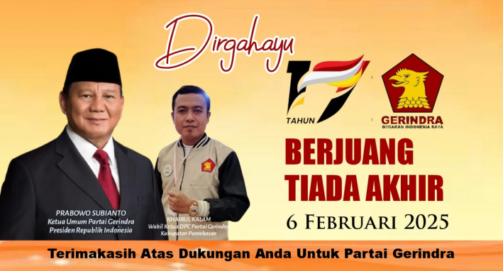 HUT ke 17 Partai Gerindra, Kader di Madura Minta Prabowo Turunkan Harga Pita Cukai Rokok