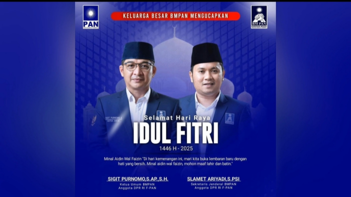 DPP BM PAN Mengucapkan: Selamat Hari Raya Idul Fitri 1446 Hijriah