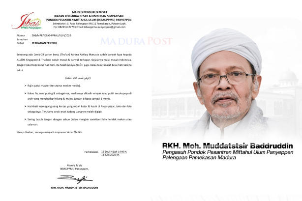 Waspada COVID-19, RKH Mudatstsir Baddruddin Panyeppen Menghimbau Masyarakat Hati Hati