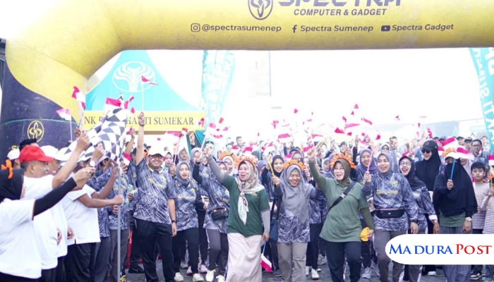 Jalan Sehat BPRS Bhakti Sumekar Meriahkan HUT ke-80 RI di Sumenep, Begini Kata Bupati Fauzi