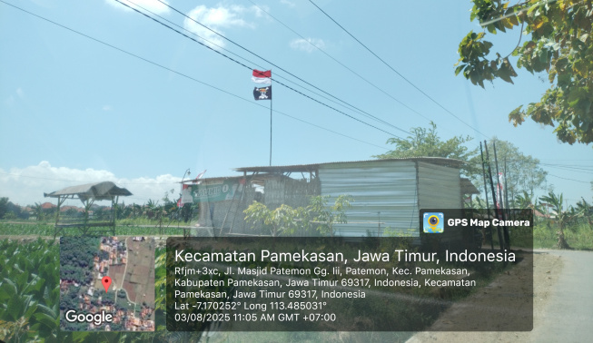 Bendera One Piece Berkibar di Pamekasan Jelang HUT 17 Agustus
