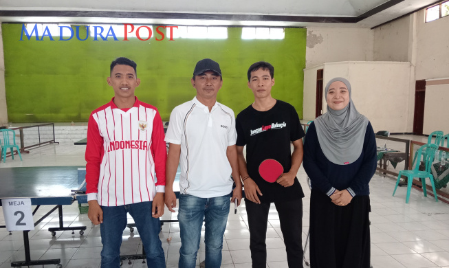 Dinas Perikanan Juara 1 Lomba Tenis Meja HUT RI ke 80 Pemkab Pamekasan