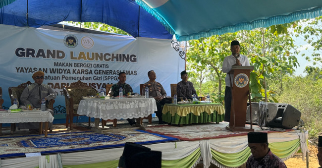 Wabup Sampang Resmikan Dapur Makan Gizi Gratis di Sokobanah, Tekankan Kualitas Bahan Makanan
