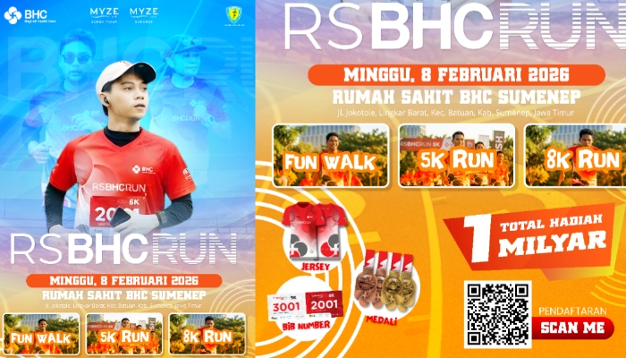 RS BHC Run 2026 Siap Digelar di Sumenep, Usung Sport Tourism dan Hadiah Rp1 Miliar