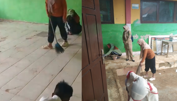Usai Digelontor Rp137,2 Juta, SDN Brakas V Masih Dipenuhi Limbah Proyek