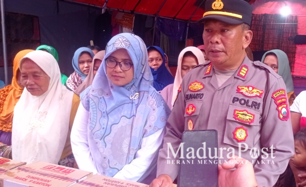 Peduli Korban Bencana, Polsek Pasean Salurkan Bantuan Sembako ke Warga Sana Daja