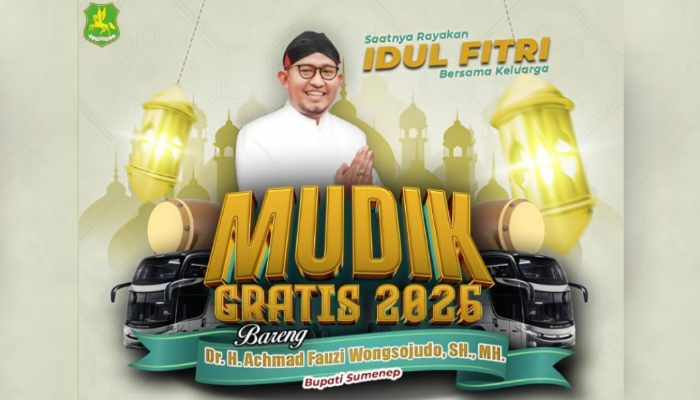 Mudik Gratis 2026, Bupati Sumenep Fasilitasi Perantau Pulang Kampung