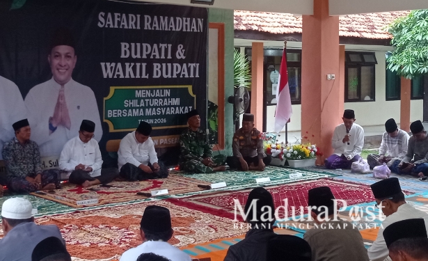 Camat Pasean Paparkan Capaian Program di Hadapan Bupati Pamekasan saat Safari Ramadhan