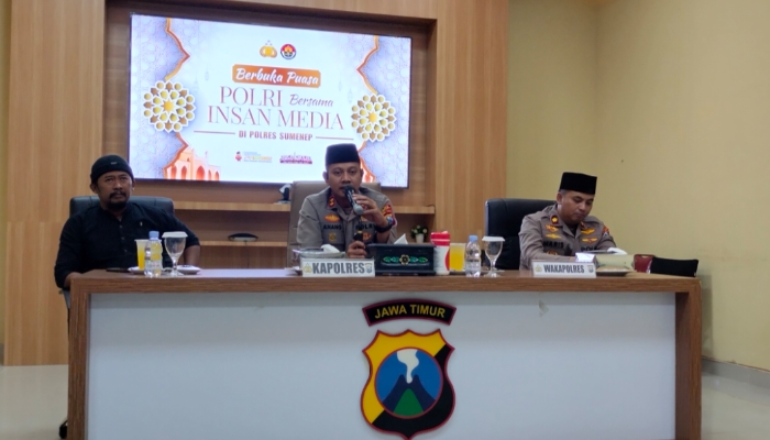 Kapolres Sumenep Buka Puasa Bersama Insan Media, Perkuat Sinergi dan Komunikasi