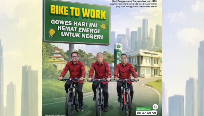 BPRS Bhakti Sumekar Galakkan Bike to Work, Dukung Edaran Bupati Soal Hemat BBM