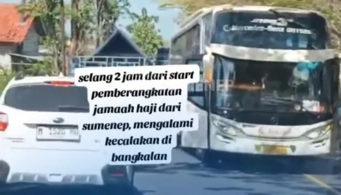 Cekcok Singkat Warnai Konvoi Haji Sumenep di Bangkalan