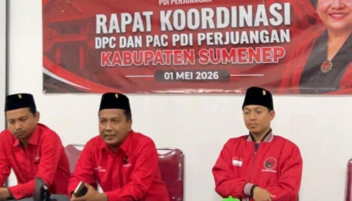 Rakor PDI Perjuangan Sumenep, Tekankan Konsolidasi hingga Gerak Nyata ke Basis